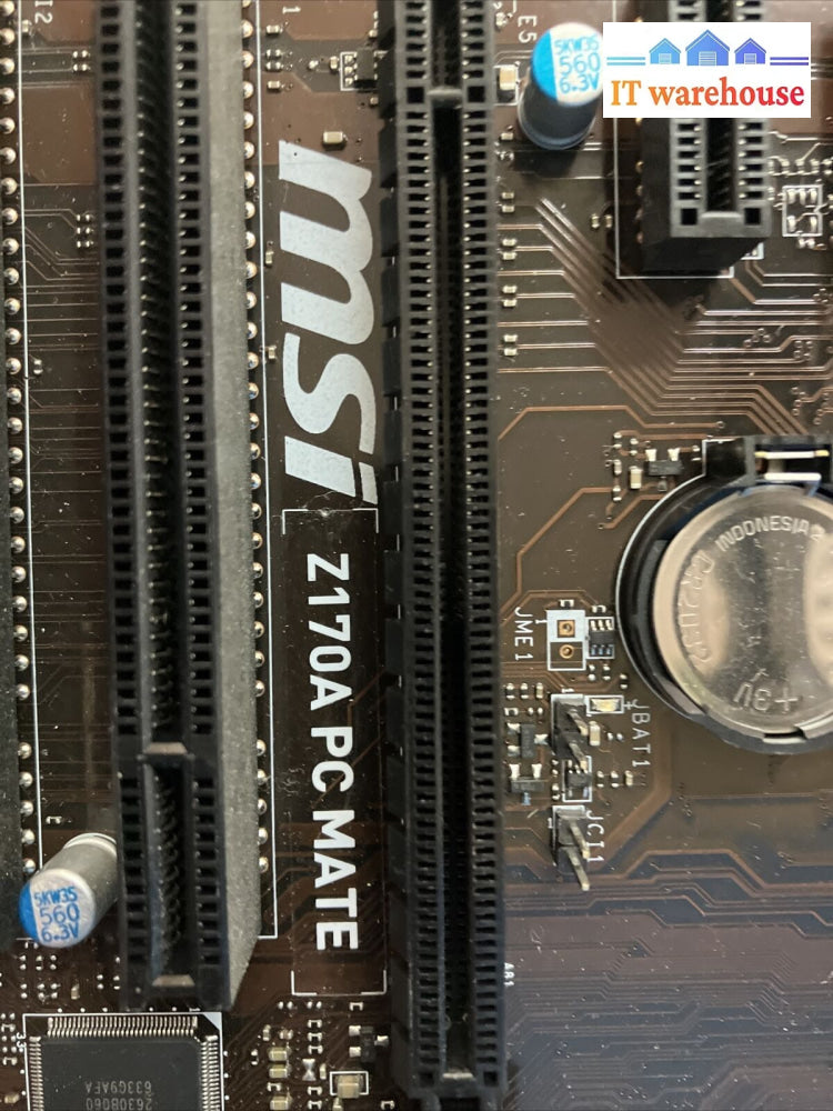 Msi Z170A Pc Mate Intel 1151 Desktop Motherboard