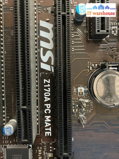 Msi Z170A Pc Mate Intel 1151 Desktop Motherboard