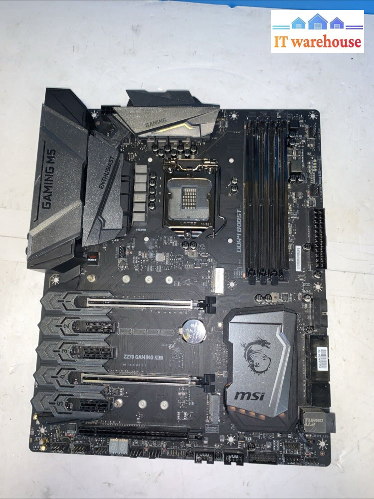 Msi Z270 Gaming M5 Lga 1151 Intel Hdmi Usb 3.1 Atx Motherboard (Bent Pins)