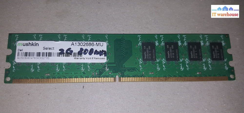 Mushkin A1302686-Mu 2Gb Ddr2 800 Mhz Pc2-6400 Sdram Memory Module