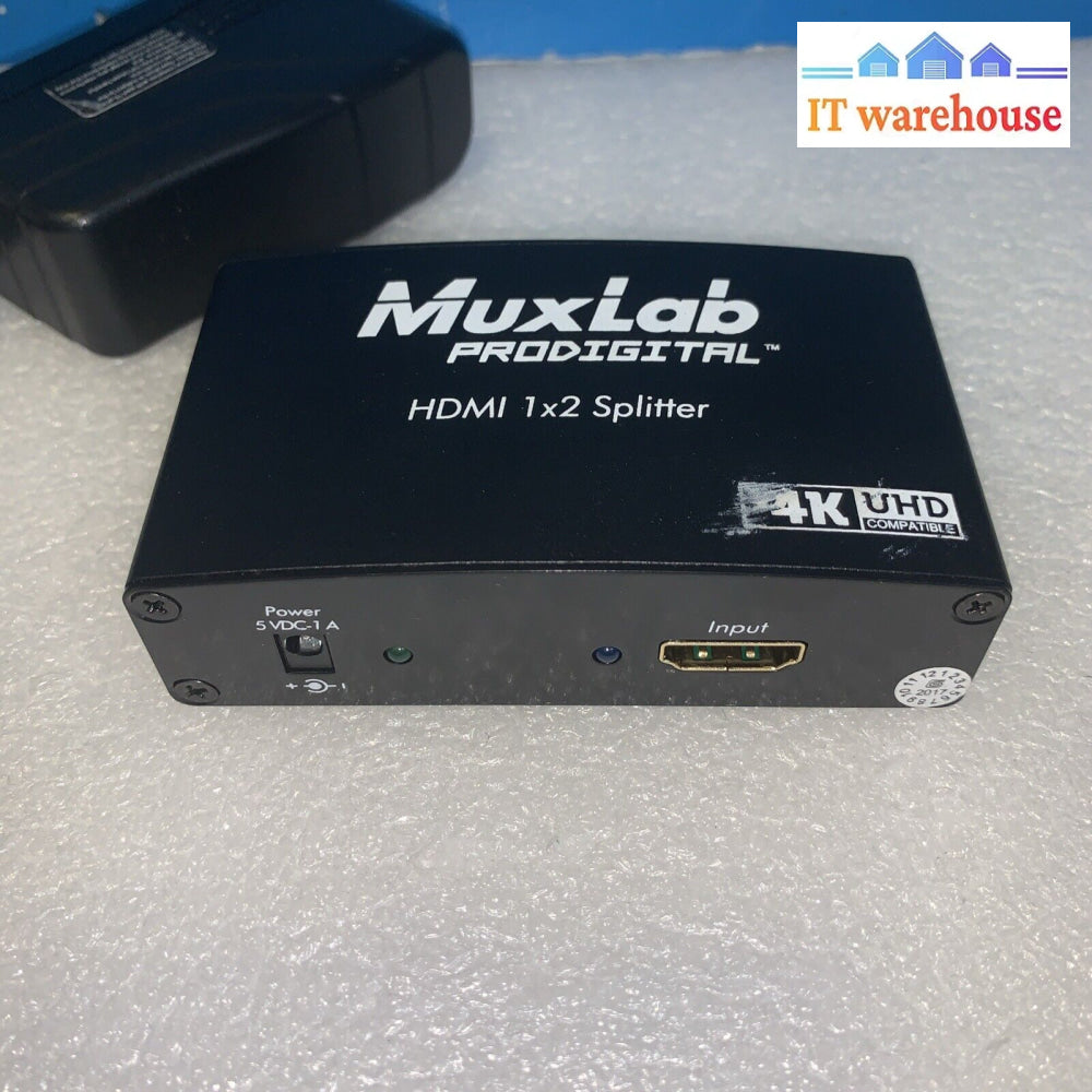 Muxlab Hdmi Splitter 1X2 Uhd-4K 500423 Pro Digital