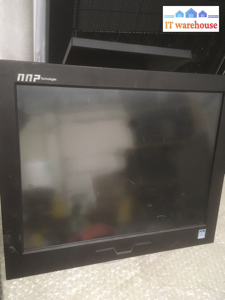 + N&P Nnp Pos System Np-3500Ad Nnp-Np-3500A 15” Scratch Monitor W/Card Reader Ac