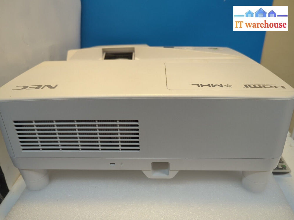 - Nec Np-Um351W Ultra Short Throw Projector W/Remote (Lamp Life Half Remaining)