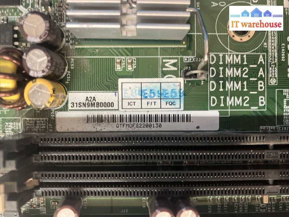 Netapp Storevault 001E68 Sn9A P/N: Dasn9Amb6A0 Motherboard ~