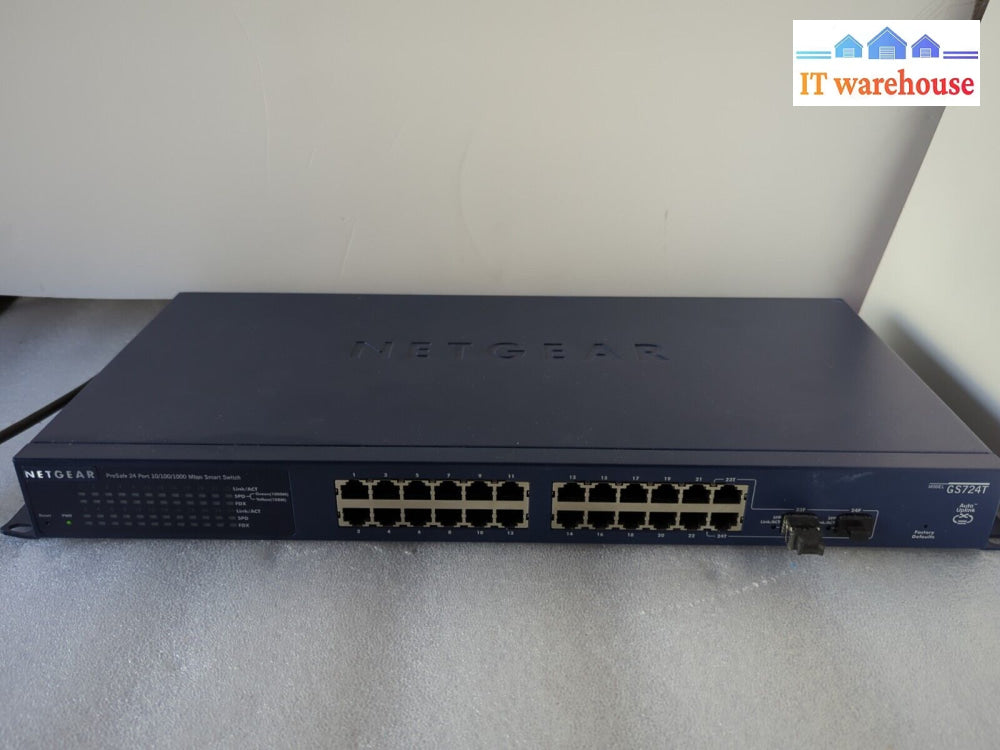 Netgear Gs724T V3 24-Port Gigabit Duo Sfp Port Ethernet Switch With Ears