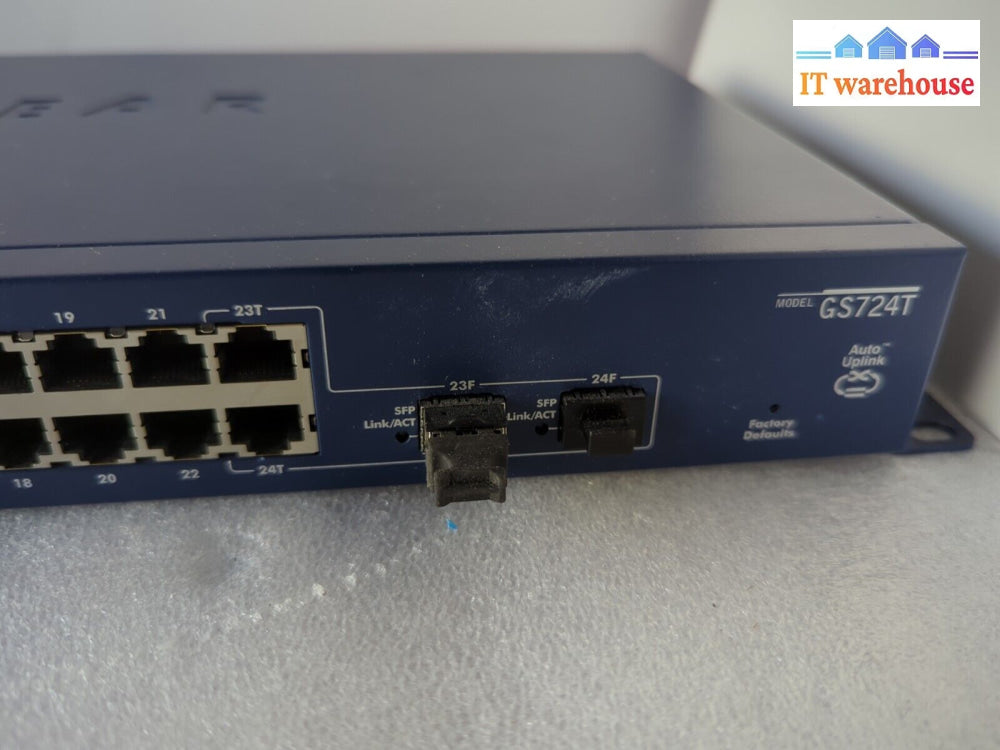 Netgear Gs724T V3 24-Port Gigabit Duo Sfp Port Ethernet Switch With Ears