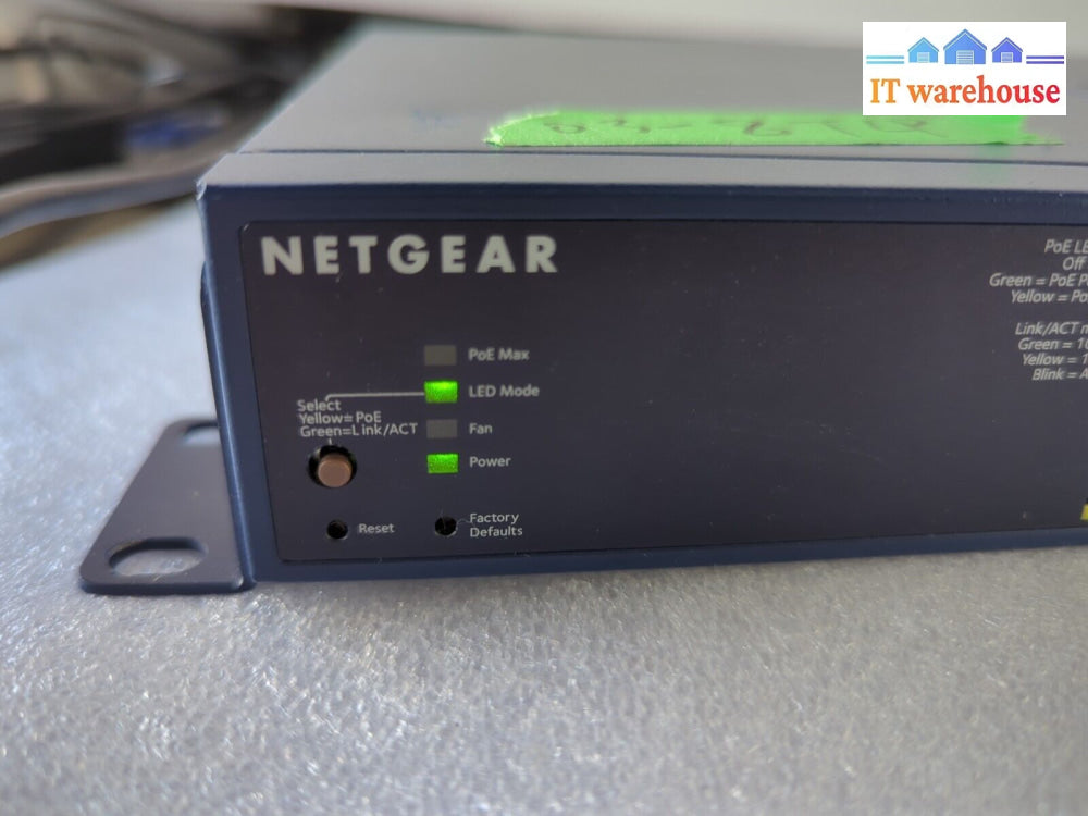 Netgear Prosafe Fs728Tlp Network Rack Mountable Switch 28 Port Poe W/Mount