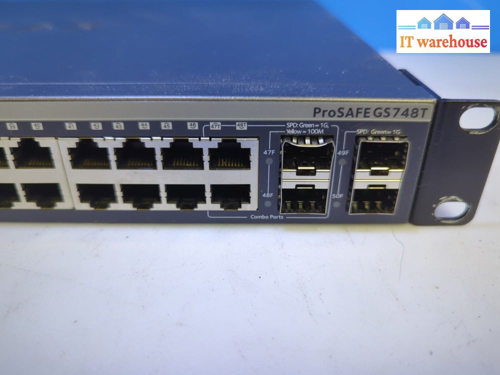 Netgear Prosafe Gs748T V5 48-Port Gigabit Ethernet Smart Switch Tested -