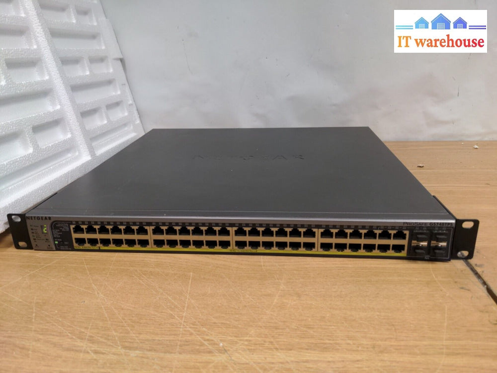 - Netgear Prosafe Gs748Tps 48 Port Gigabit Poe Stackable Smart Switch