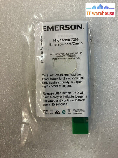 (New And Sealed) Emerson Pdf Lite Data Logger Tx600-Pak00 Temperature Recorder ~