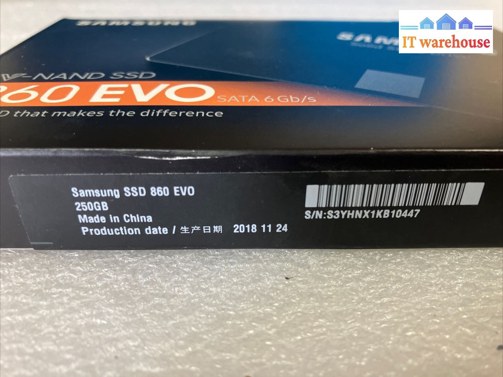 (New And Sealed) Samsung Ssd Mz-76E250 860 Evo 250Gb 2.5’ Sata3 Internal ~