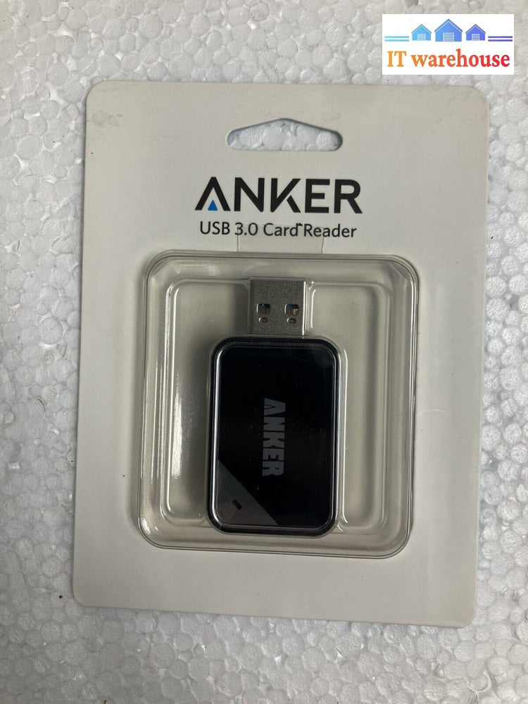 ~ New Anker Ar200 8-In-1 Usb 3.0 Memory Card Reader - Black