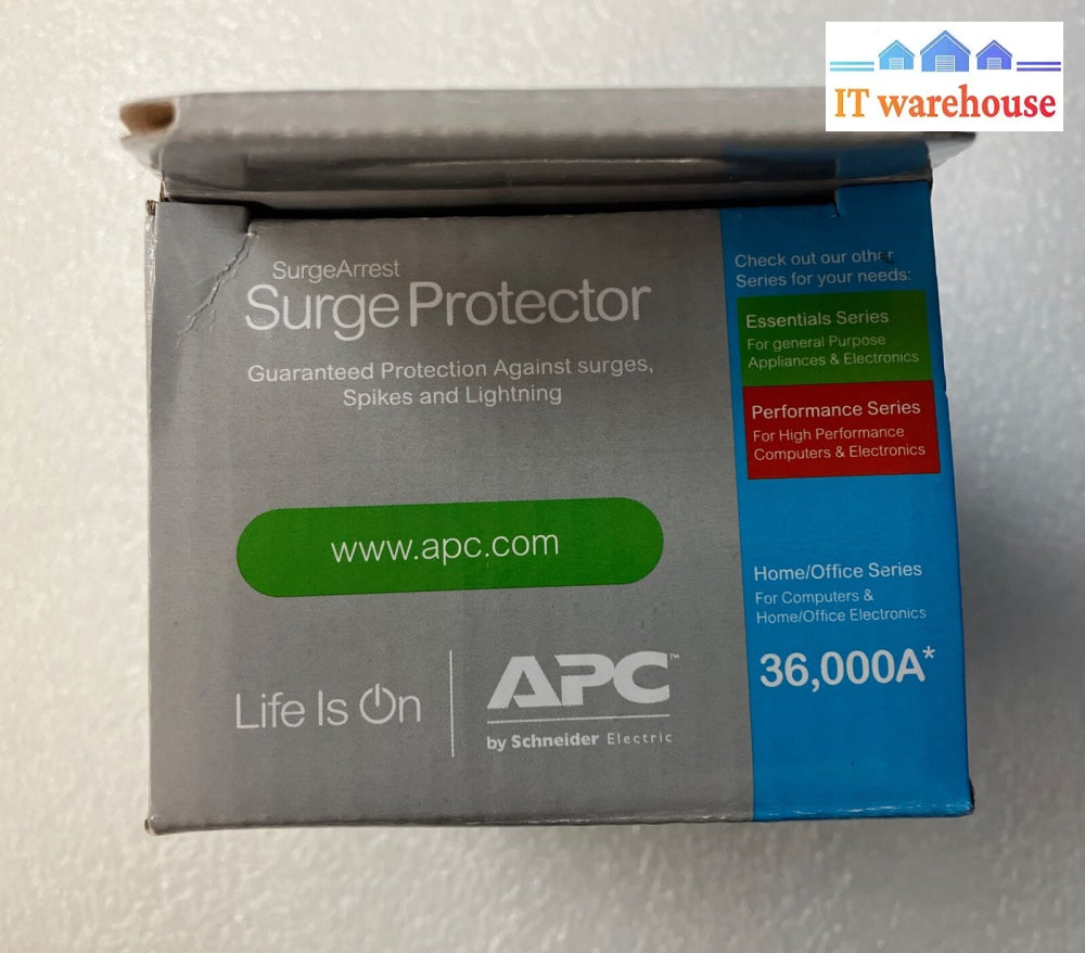 (New) Apc Home / Office Surgearrest 1 Outlet 230V 13A Surgeprotector