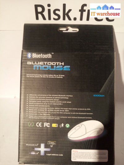 - New Bluetooth Wireless Notebook Laptop Optical 1000Dpi Mouse