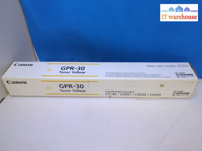 New Canon Gpr-30 Toner Cartridge - Yellow (2801B003) Sealed