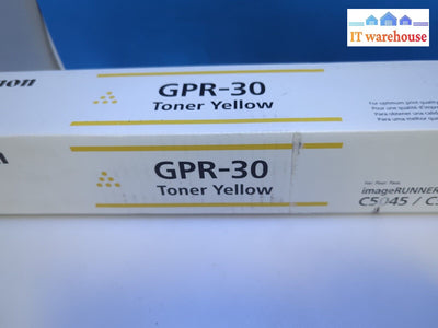 New Canon Gpr-30 Toner Cartridge - Yellow (2801B003) Sealed