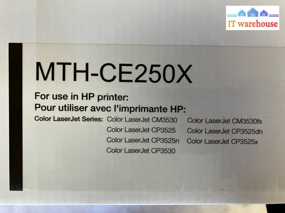 ~New Compatible Hp Laserjet 504X Toner Cartridge Mth-Ce250X Cm3530 Cp3525 Cp3530
