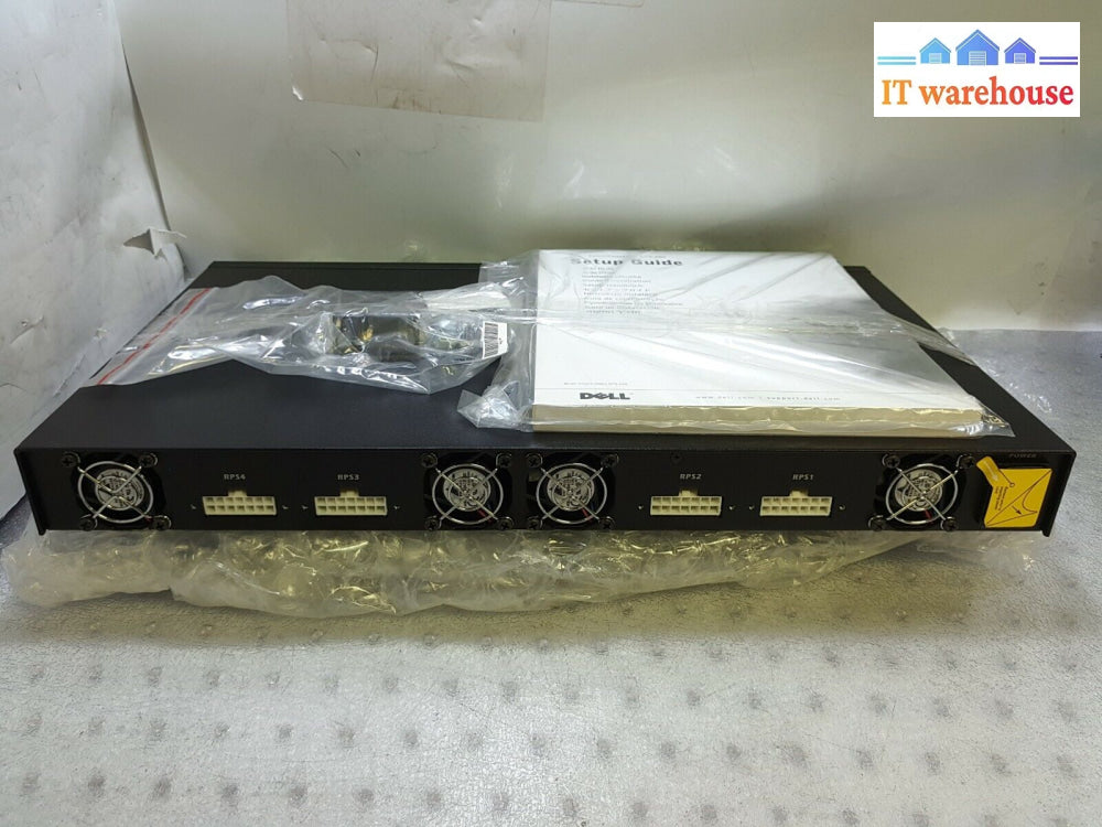 New Dell Power Connect Rps-600 Redundant Supply Unit 0F2538 W/ Mount Ears