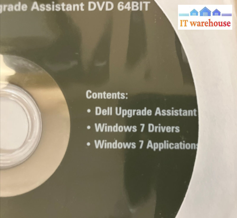 ~ New Dell Windows 7 Upgrade Assistant Dvd 64-Bit Include Drivers & Applications