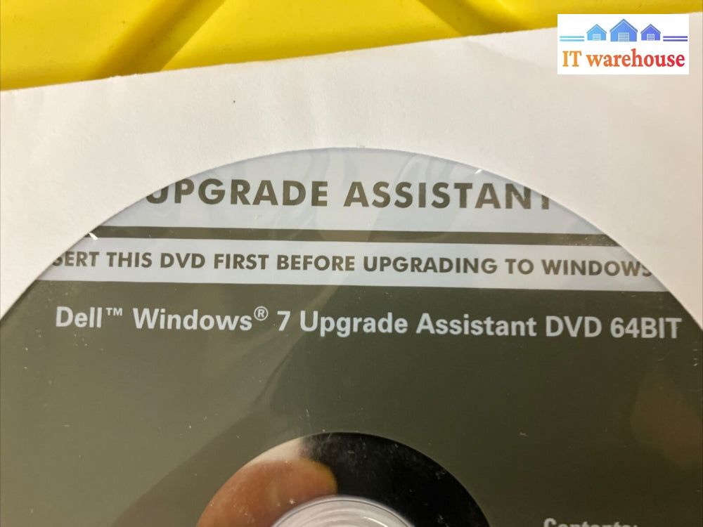 ~ New Dell Windows 7 Upgrade Assistant Dvd 64-Bit Include Drivers & Applications