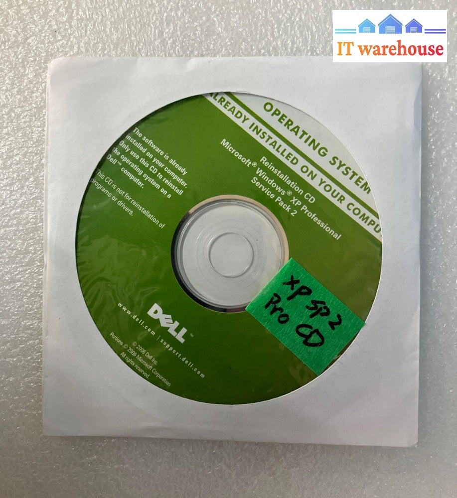 (New) Dell Windows Xp Pro Sp2 Operating System Reinstallation Cd P/N 0Ut879 ~