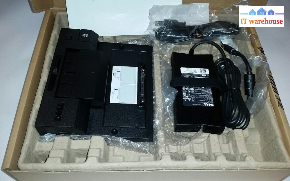 New~ Genuine Dell Ju012 130W Ac Adapter & Pr03X E-Port