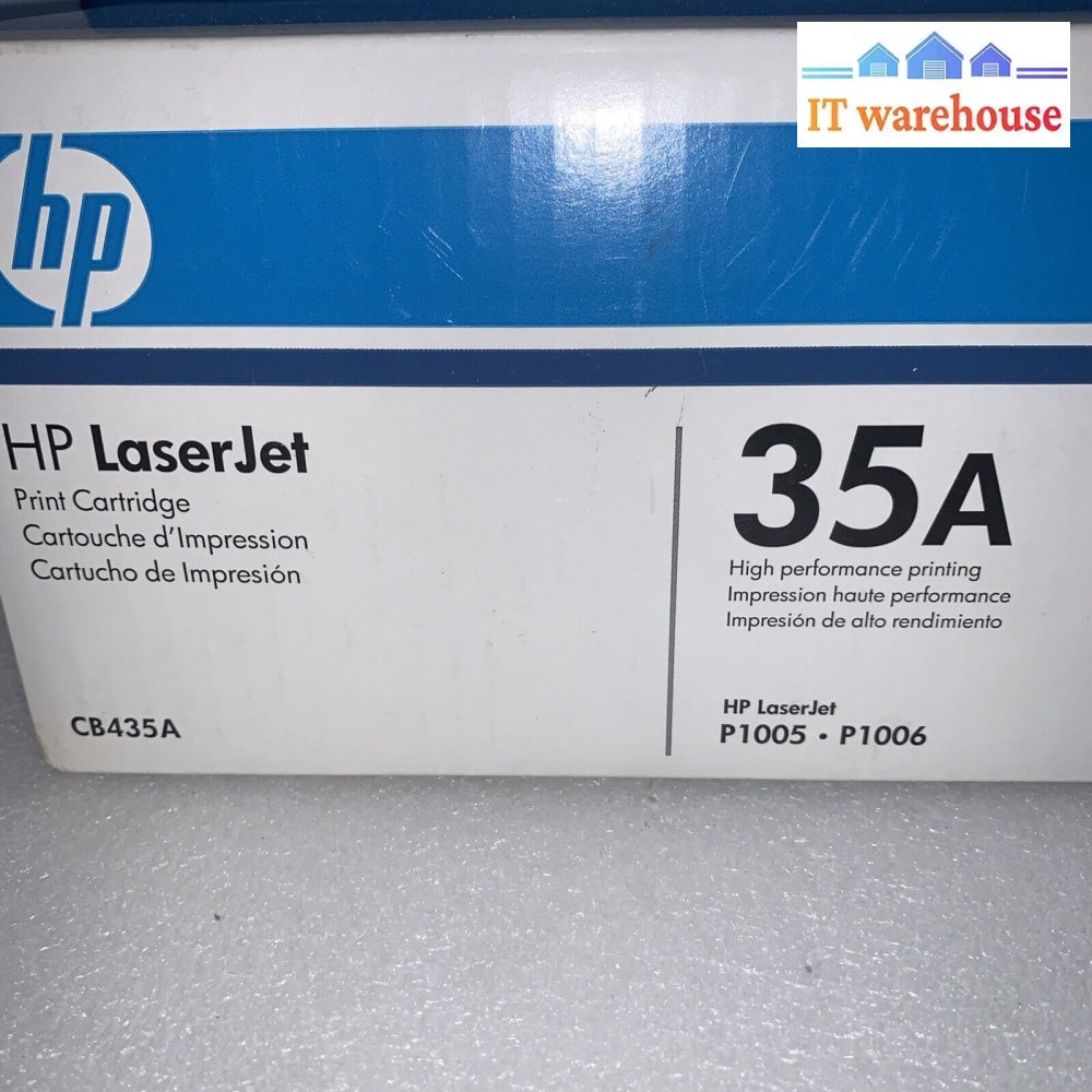 New! Genuine Hp 35A Black Toner Cartridge Cb435A For P1005 P1006 Printer