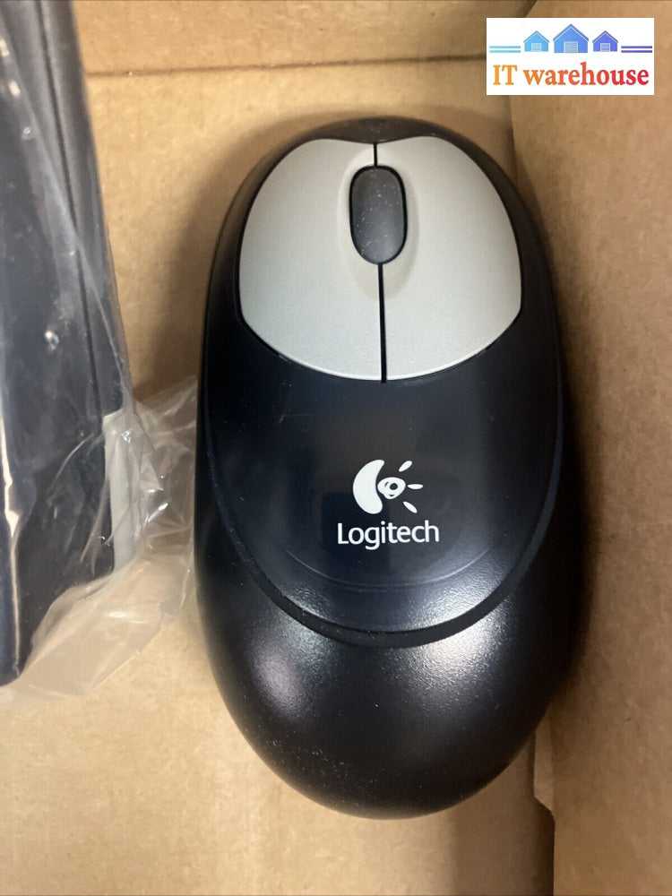 (New) Logitech Y-Sv39 Usb/Ps2 Keyboard 867293-0403 With M-Rr67A Cordless Mouse ~