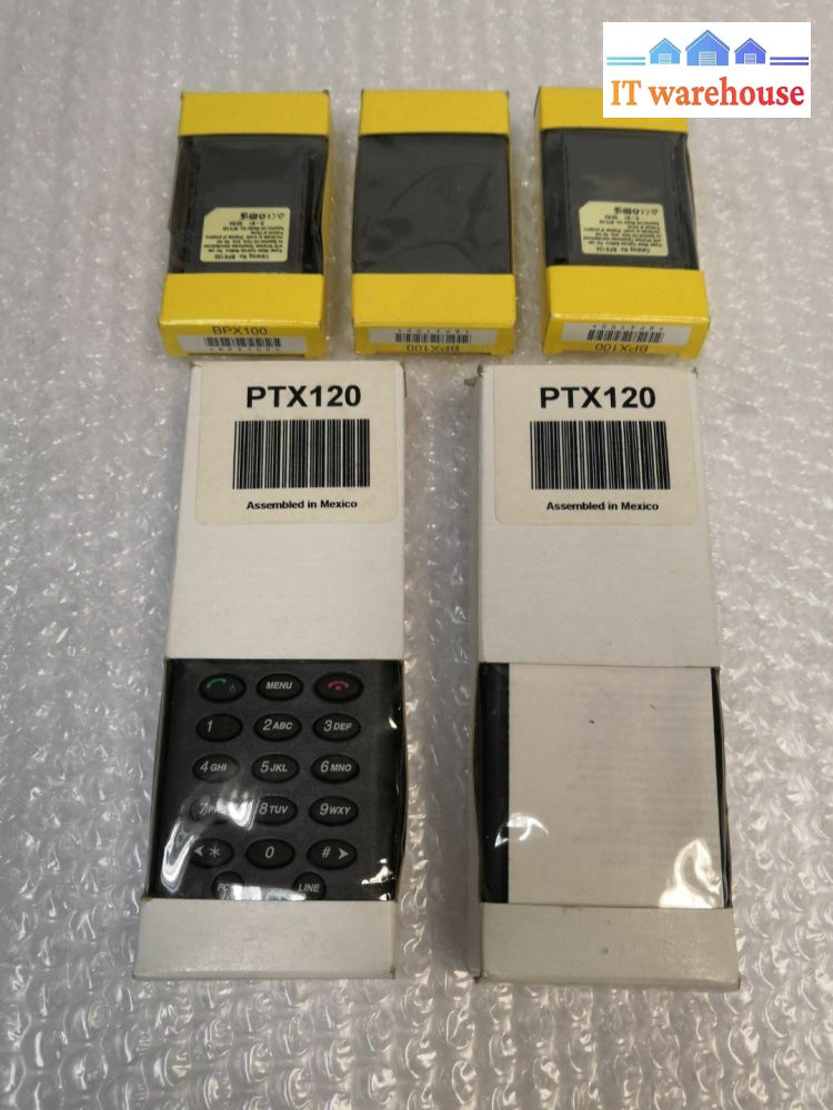 - New Lot Of 2 Spectralink Rnp2400 Ptx120 Phones With 3 Bpx100 Battery @@@