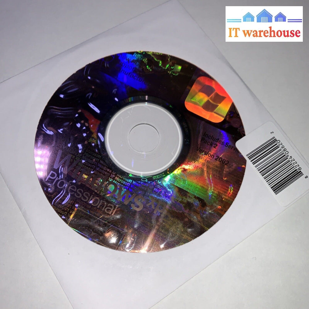 New Microsoft Windows Xp Professional 2002 Sp2 Install Disc No Key