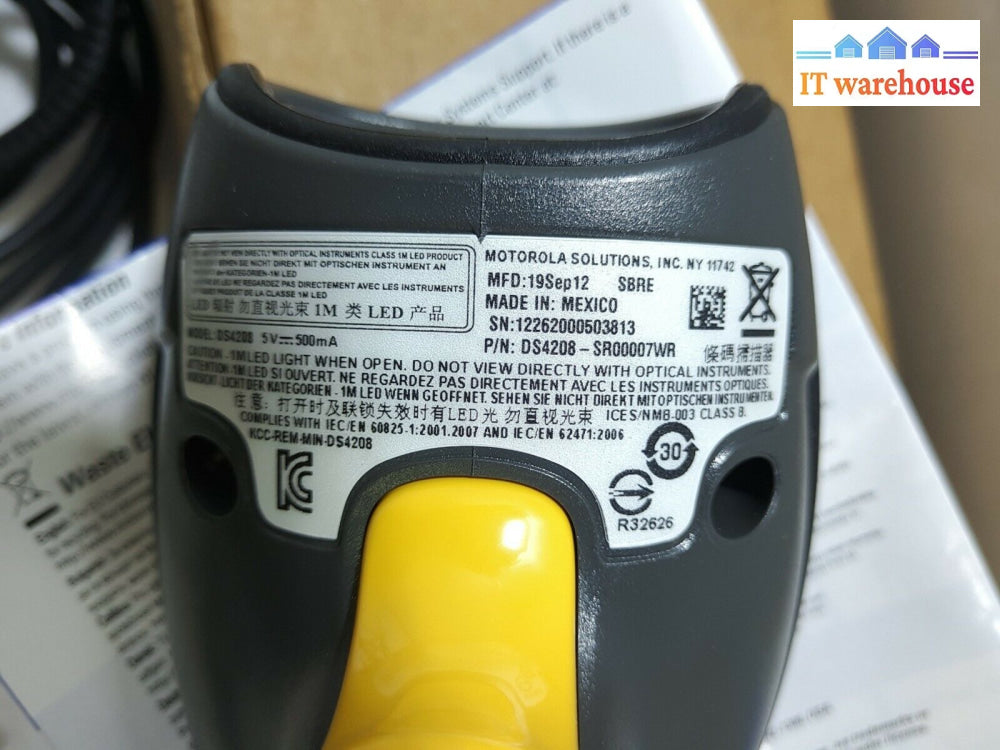 - New Motorola Symbol Barcode Scanner Ds4208 With Usb Cable