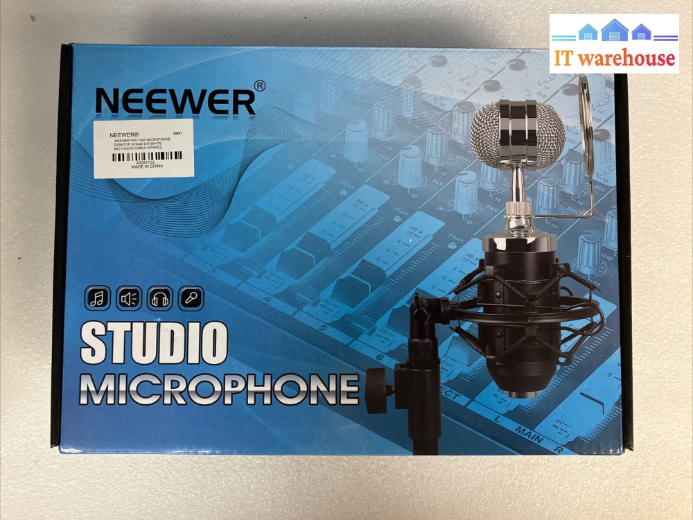 (New) Neewer Nw-1500 Desktop Broadcast & Recording Microphone With Accessories ~