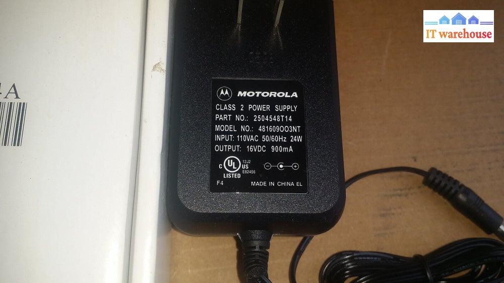 New Oem Motorola Power Adapter 481609Oo3Nt @@@