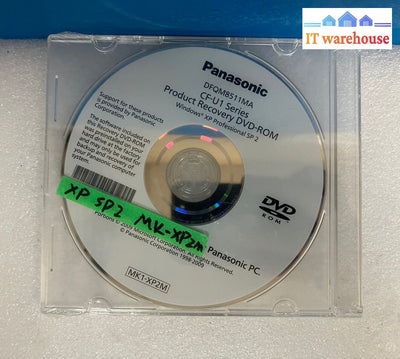 ~New Panasonic Cf-U1 Dfqm8511Ma Windows Xp Pro Sp2 Recovery Dvd Mk1-Xp2M *No Key