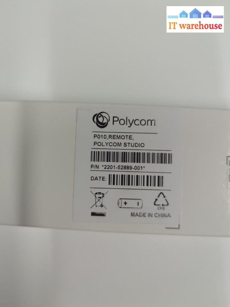 New Polycom - Poly P010 2201-52889-001 Remote Control Black