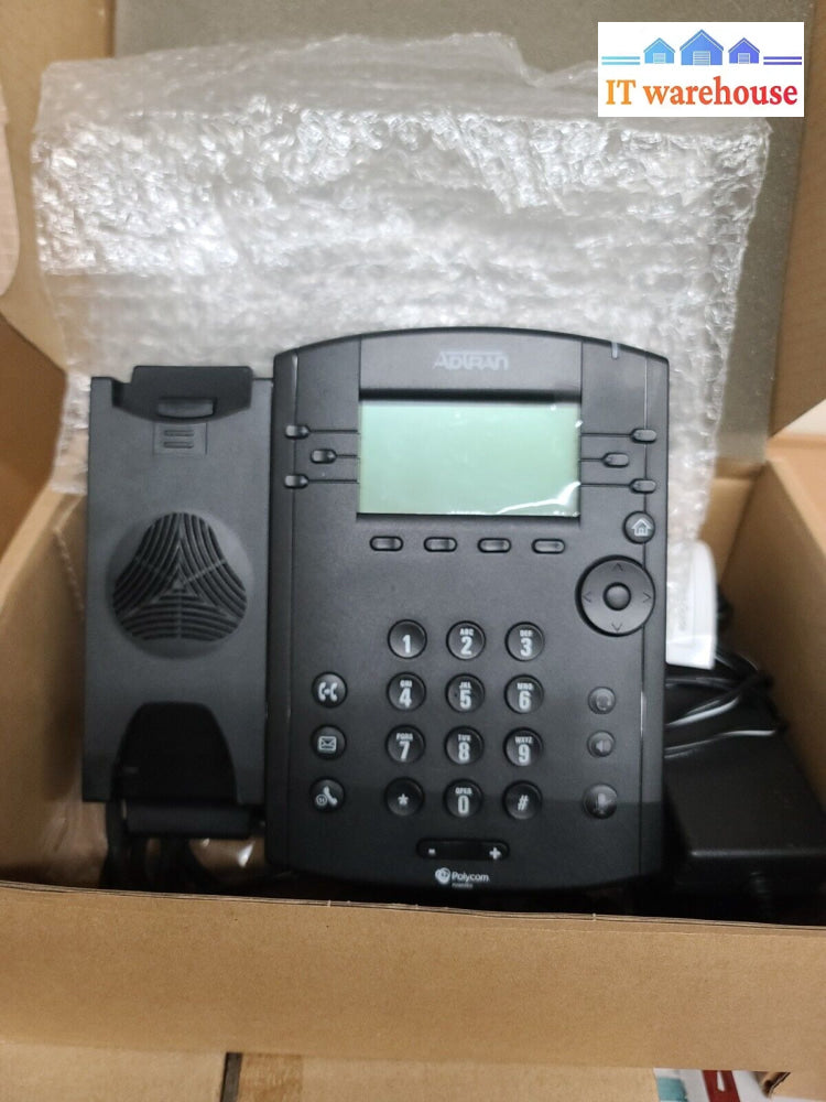 - New Polycom Vvx 300 Voip 6 Line Office Business Media Phone Black Telephone