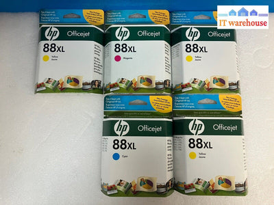 ~ (New & Sealed) 5X Genuine Hp Officejet 88Xl Mixed Color Cartridge (Exp 2011)