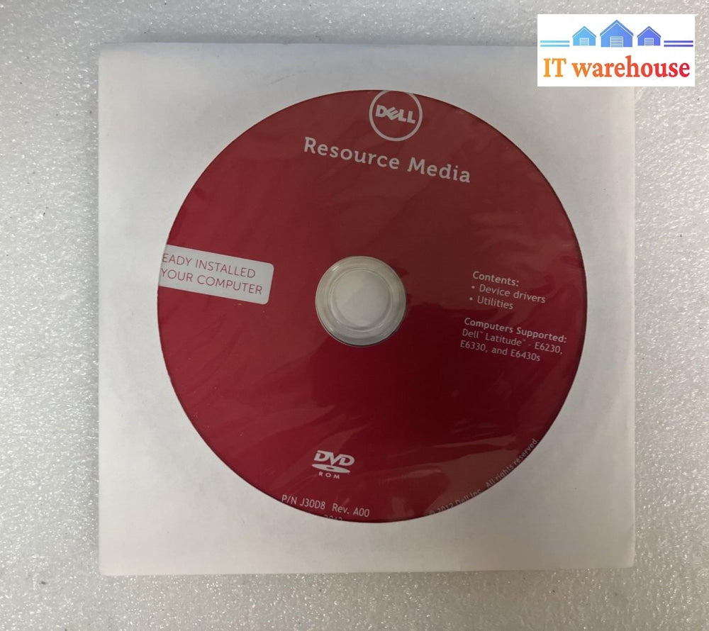 ~ (New & Sealed) Dell Resource Media Dvd For Device Drivers And Utilities 0Djv1G