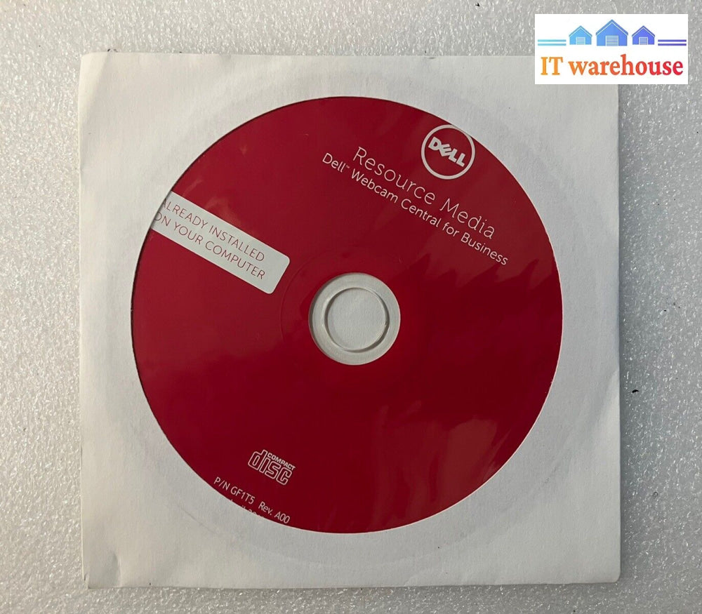 ~ (New & Sealed) Dell Resource Media Dvd X1Wgc For Webcam Central Gf1T5 0X1Wgc