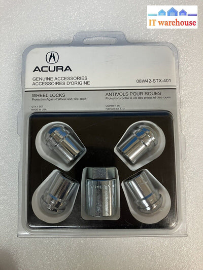 ~ (New & Sealed) Genuine Acura Accessories 08W42-Stx-401 Wheel Locks