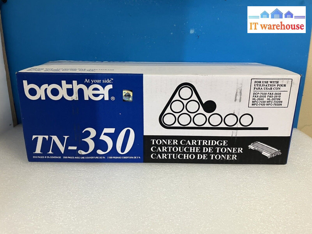 ~ (New & Sealed) Genuine Brother Tn-350 Black Toner Cartridge