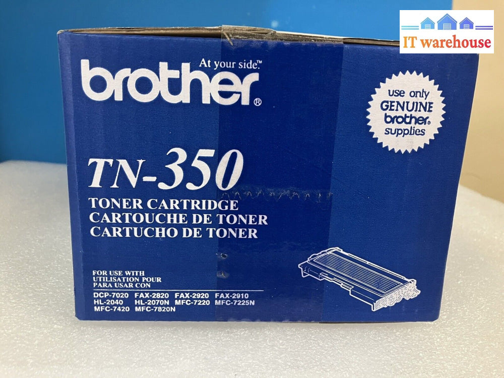 ~ (New & Sealed) Genuine Brother Tn-350 Black Toner Cartridge