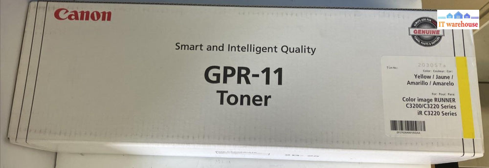 (New Sealed) Gpr-11 Toner Yellow For C3200 / C3220G C3220 C3220N 7626A001 ~