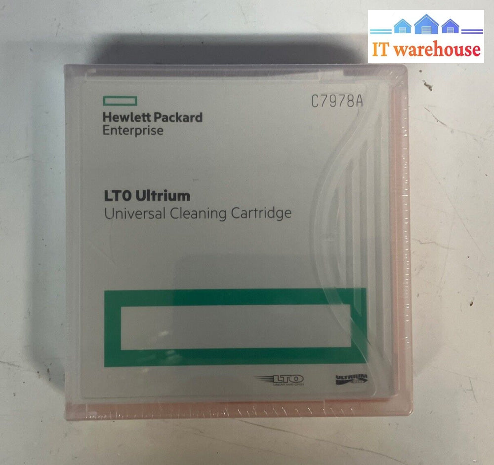 (New & Sealed) Hpe Lto Ultrium Universal Cleaning Cartridge C7978A ~