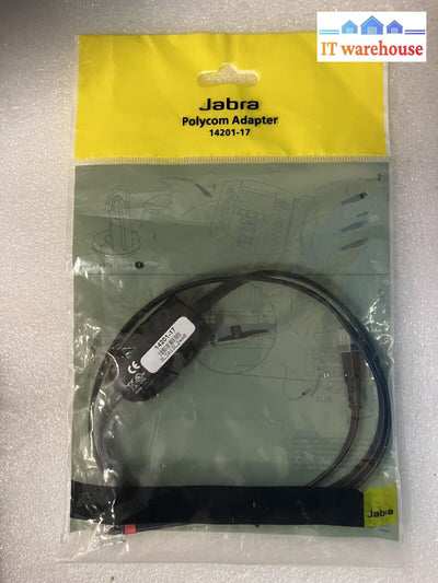 (New & Sealed) Jabra Link Ehs Adapter For Polycom Ip Phones Part P/N: 14201-17 ~