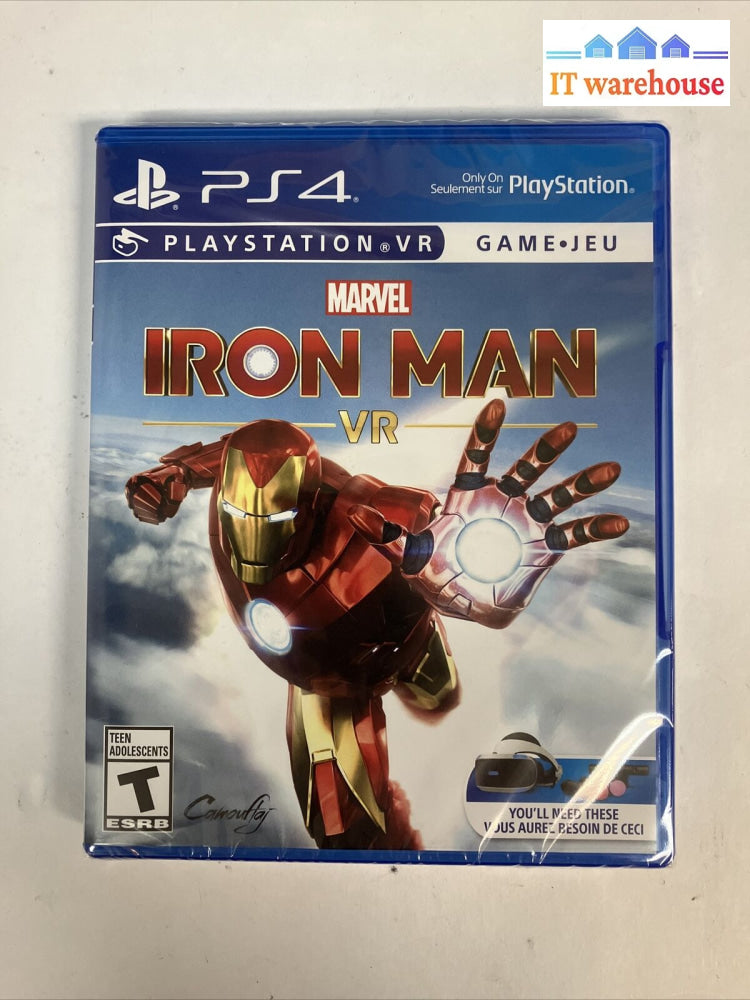 (New & Sealed) Marvel Iron Man Vr Video Game For Sony Playstation 4 ~