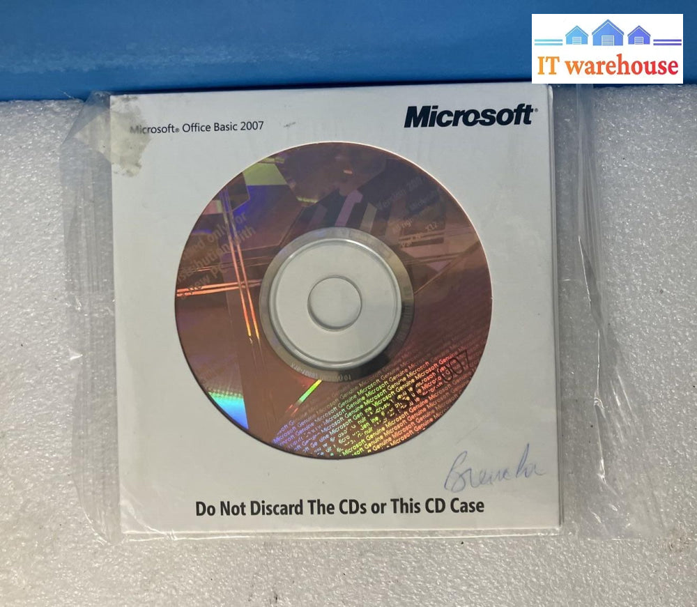 ~(New & Sealed) Microsoft Office 2007 Basic English Vers. 0Hj260 With Code