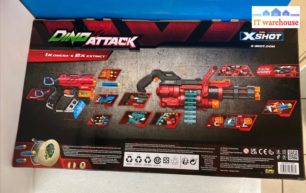 (New & Sealed) Zuru X-Shot Dino Attack Battle Pack 1615455 ~