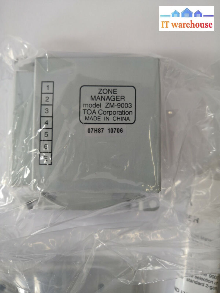 + New - Toa Electronics Zm-9003 9000/9000M2 Remote Switch Panel