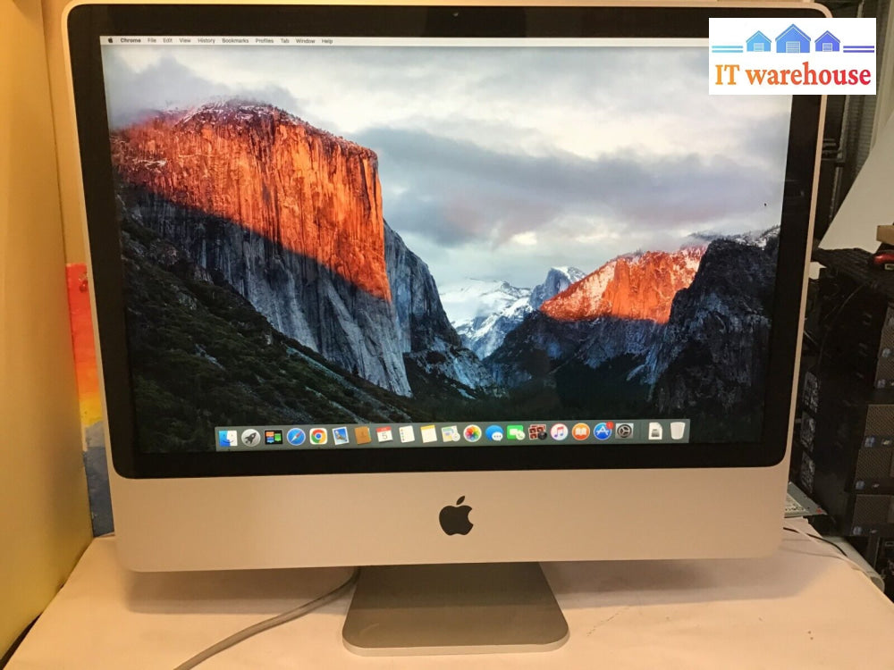 Nice 24’ Apple Imac Early 2008 A1225 Intel C2D E8435 3.06Ghz 4Gb Ram 500Gb Hdd